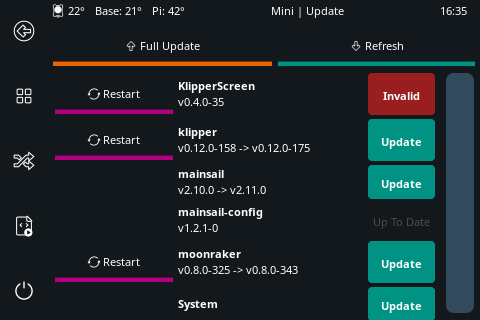 Updater Panel